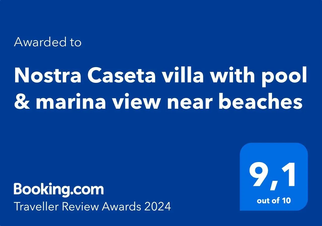 Nostra Caseta Villa With Pool & Marina View Near Beaches location